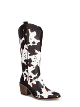Wetkiss Cow Print Cowboy Boots - JX036 - Aspect