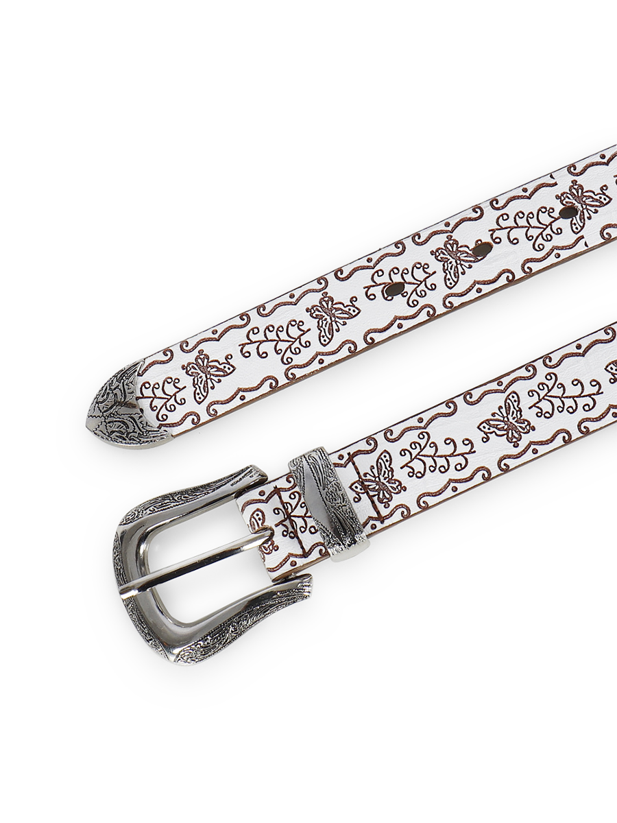 Engraved Butterfly Belt
