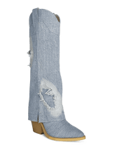 Wetkiss Knee High Cowboy Boots - LJ279 - Aspect