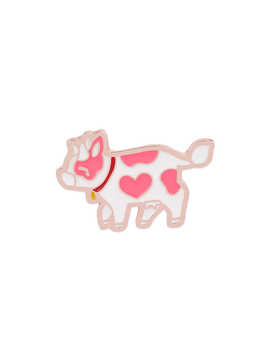 Cow Hat Brooch - A
