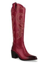 Wetkiss Red Rivets Western Boots - JX013 - Aspect