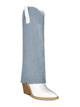 Wetkiss Knee High Cowboy Boots - LJ279 - Front