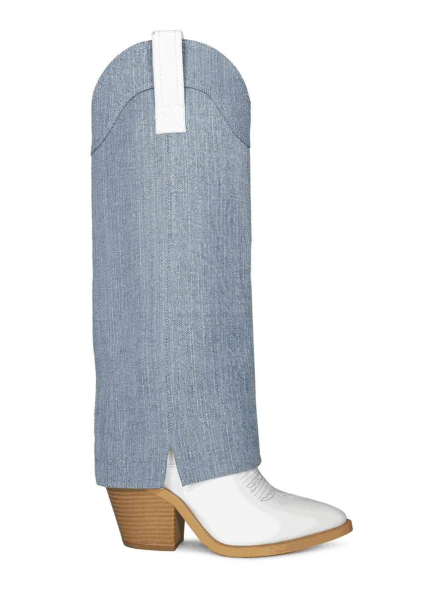 Wetkiss Knee High Cowboy Boots - LJ279 - Aspect