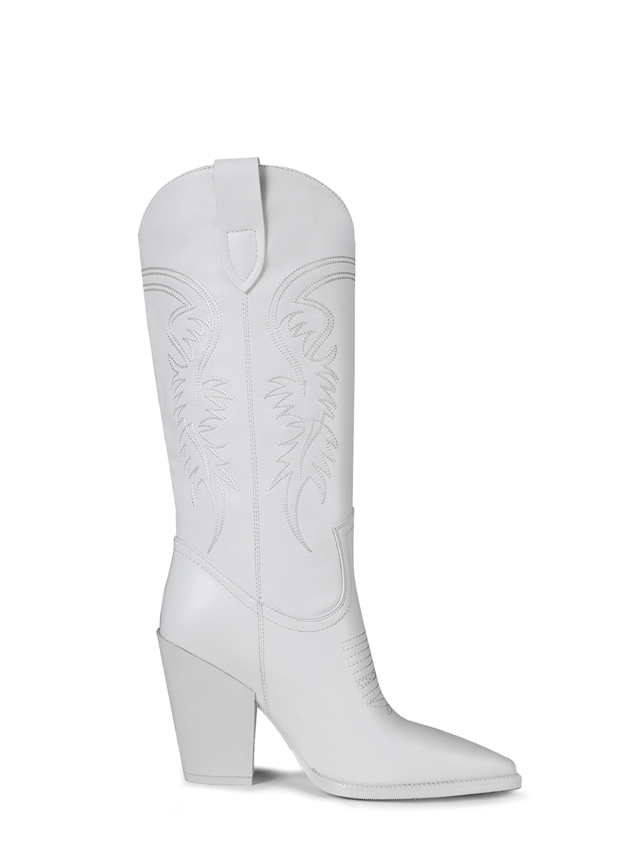 Wetkiss White Western Boots - MC001 - Aspect