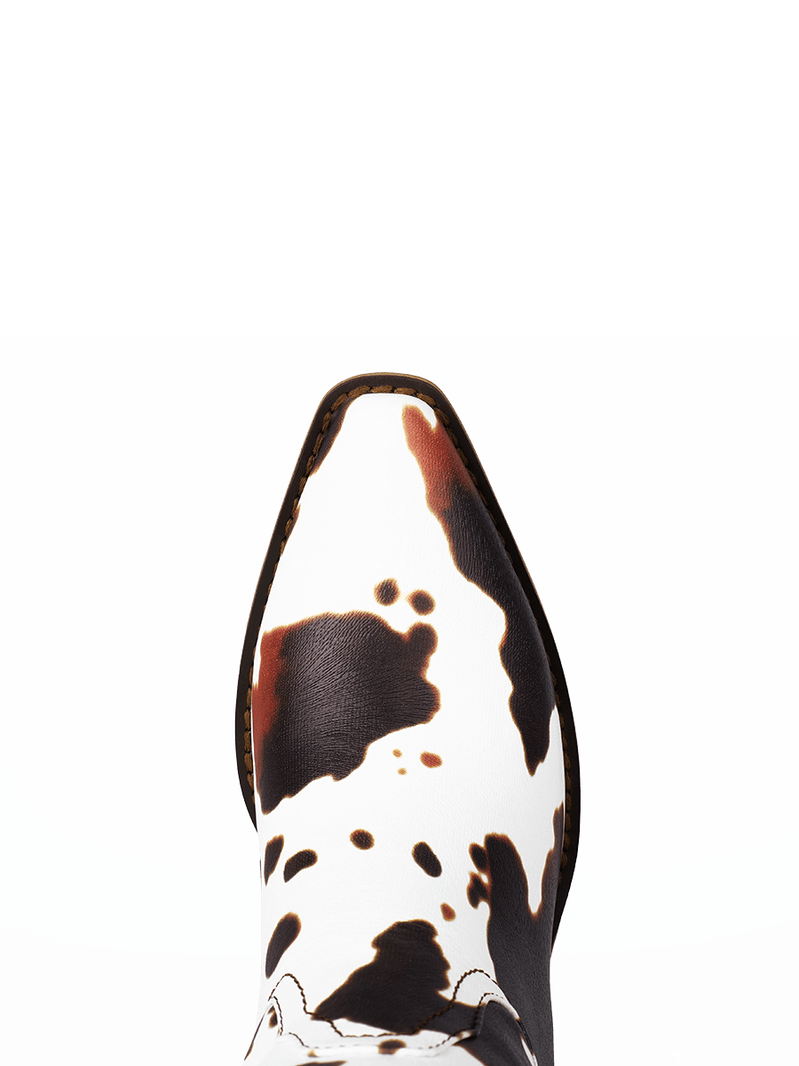 Wetkiss Cow Print Cowboy Boots - JX036 - Front
