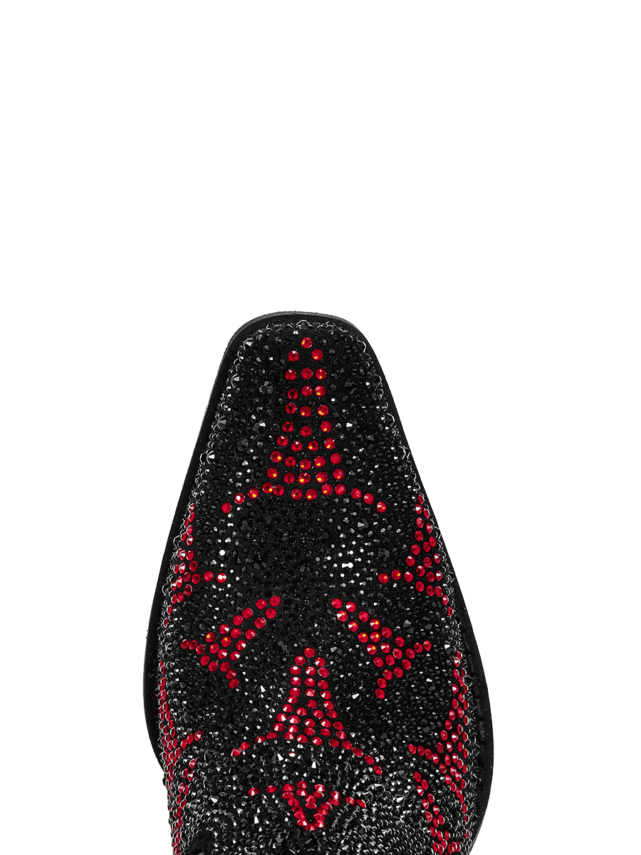 Burgundy-cut-out-rhinestones-snip-cowgirl-boots