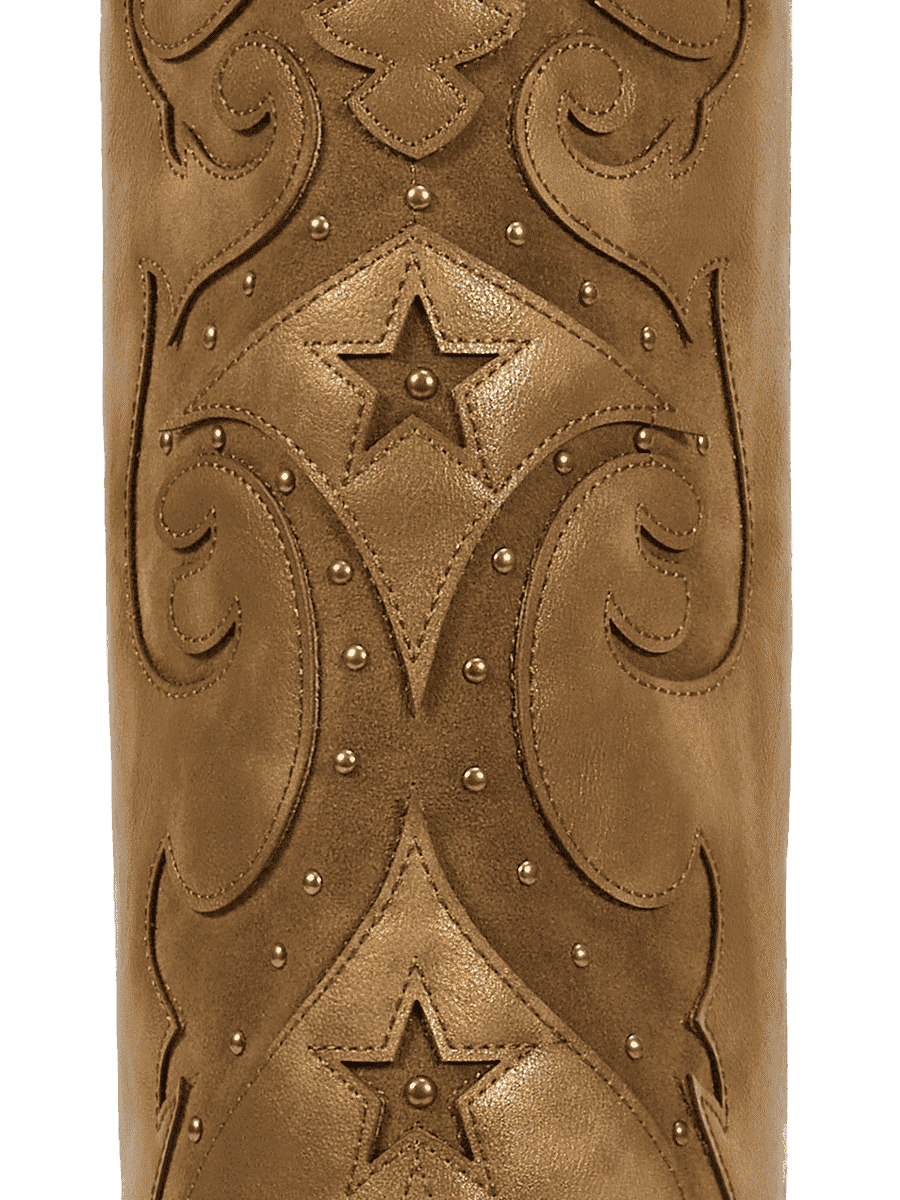 Fold-over-star-retro-carving-studs-western-boots