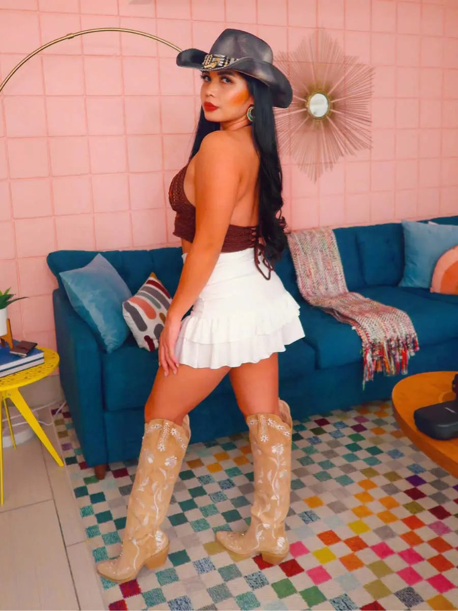 Wetkiss_apricot floral_embroidered_knee-high_western_boots