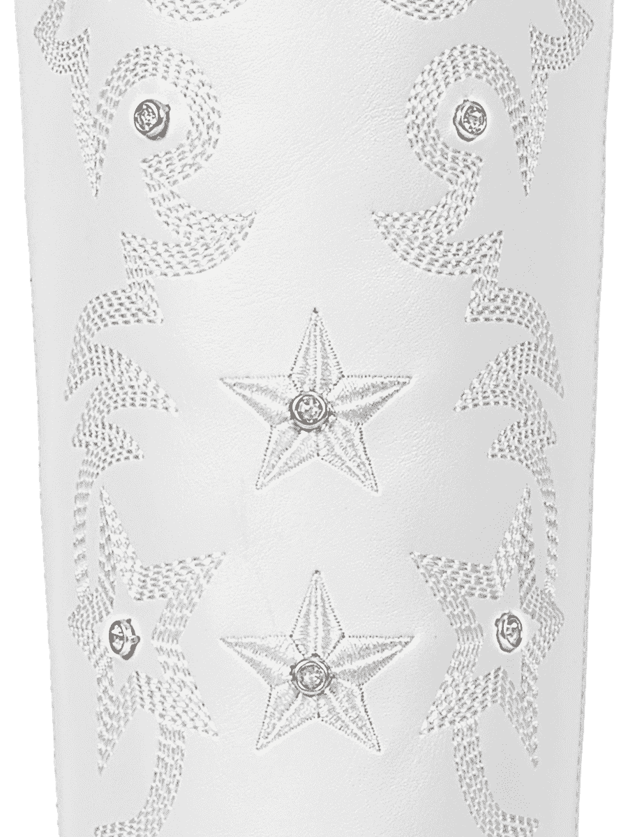 Pink-and-white-patchwork-orstrich-leather-pu-boots