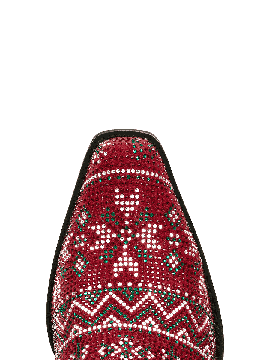 Red-rhinestone-christmas-elements-snip-western-boots