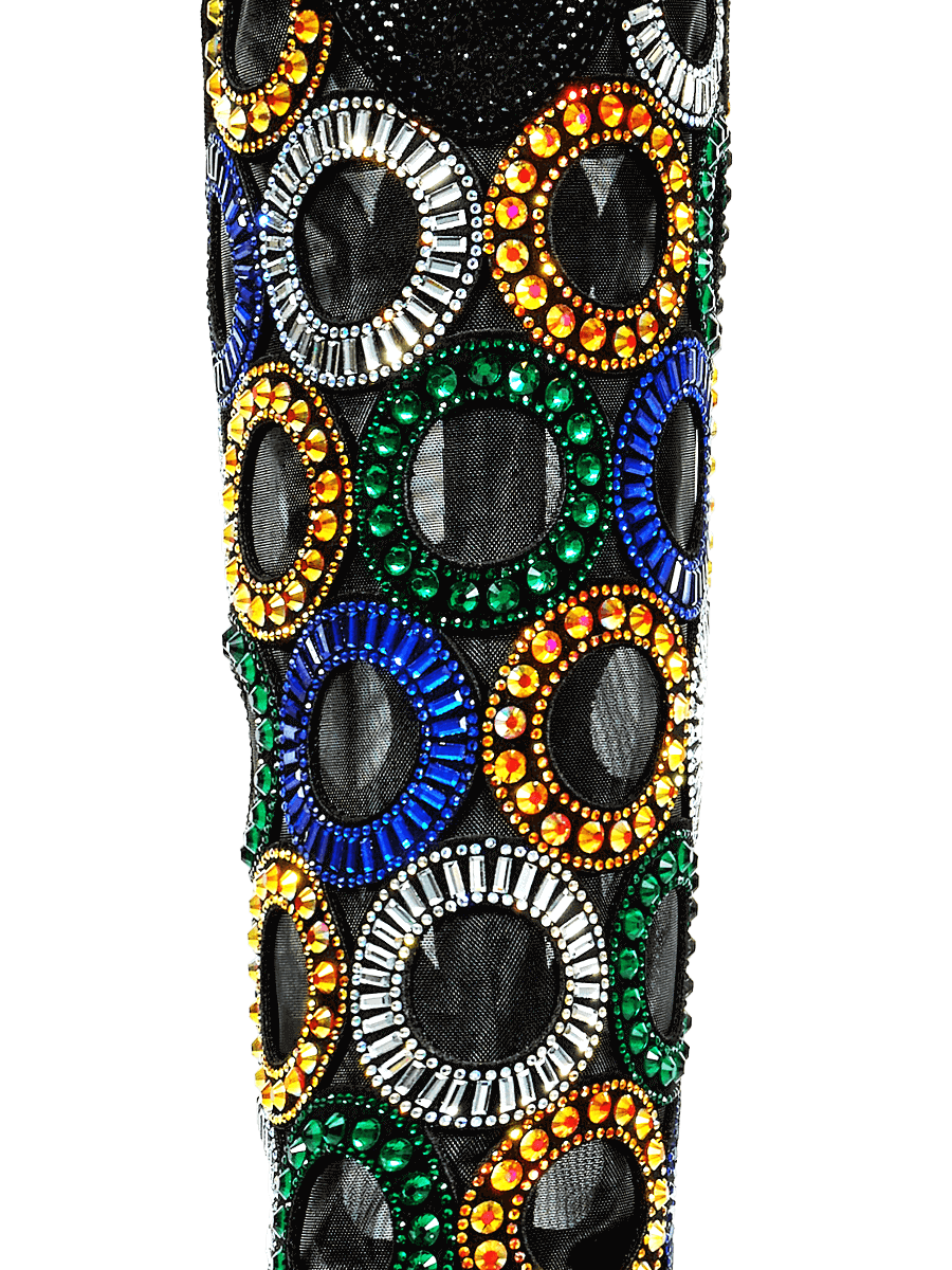 The-selena-colorful-circular-with-mesh-fabric-cowgirl-boots