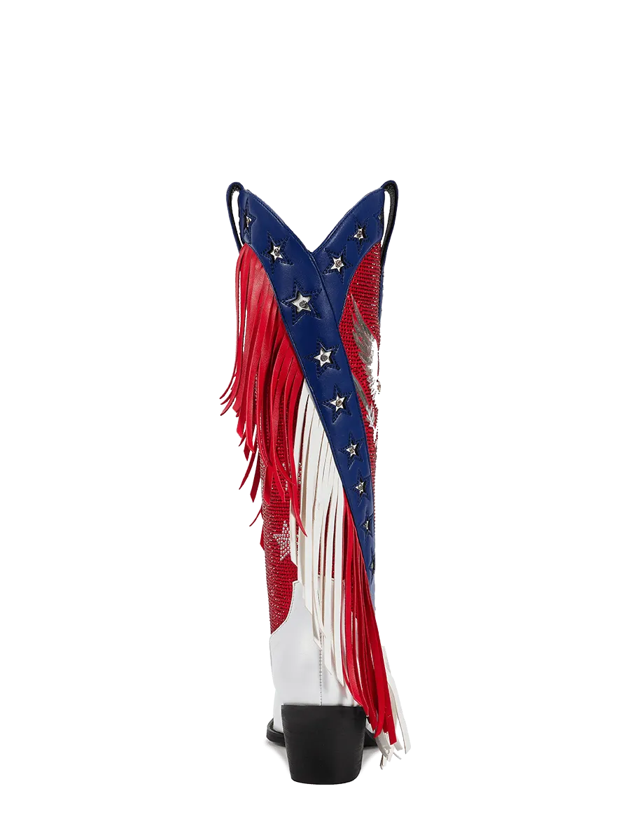 The Eagle_red_rhinestone_cowgirl_boots