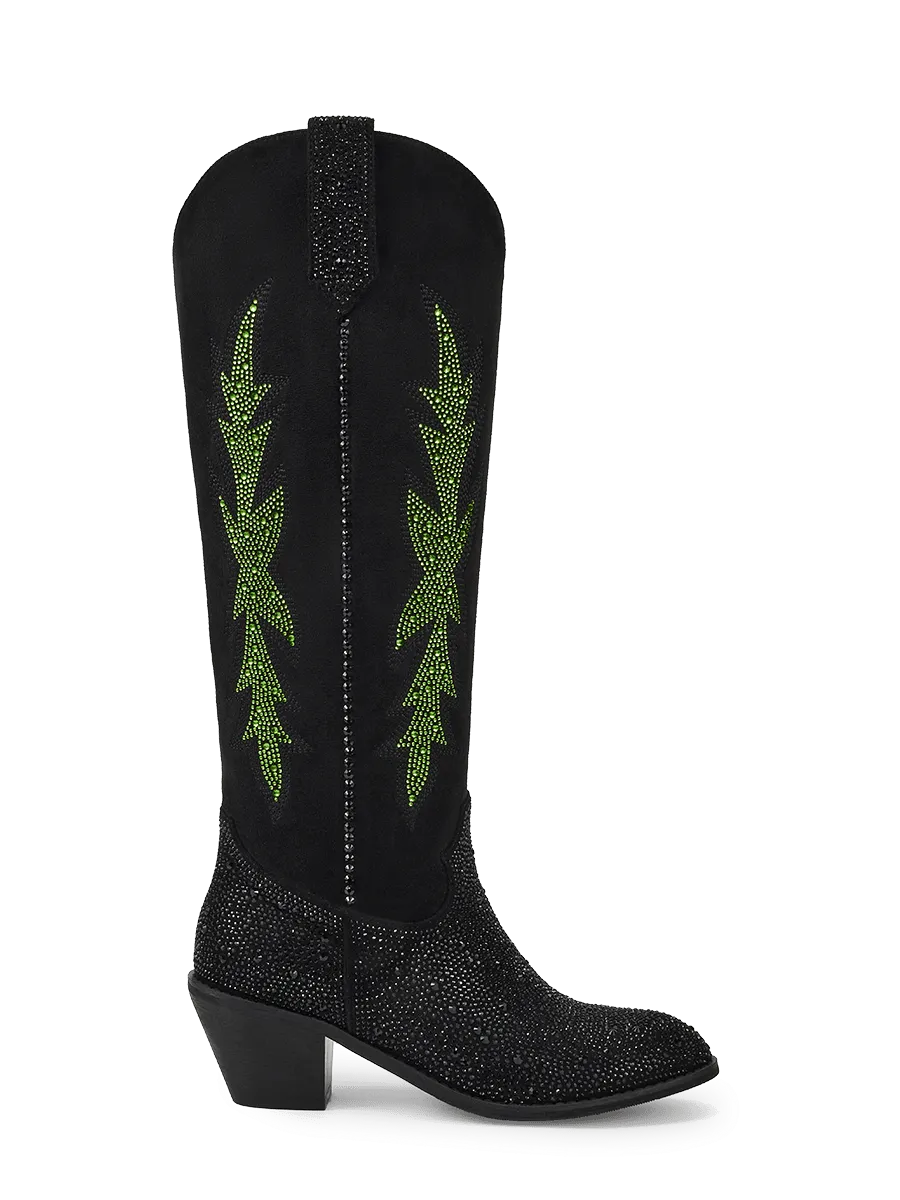 The_Sylvia_black_faux_suede_cowgirl_boots