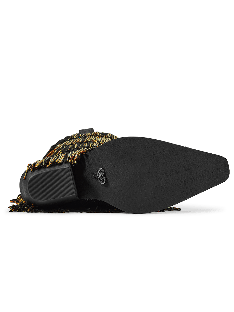 Wetkiss-black-suede-with-golden-rhinestone-fringe-cowgirl-boots