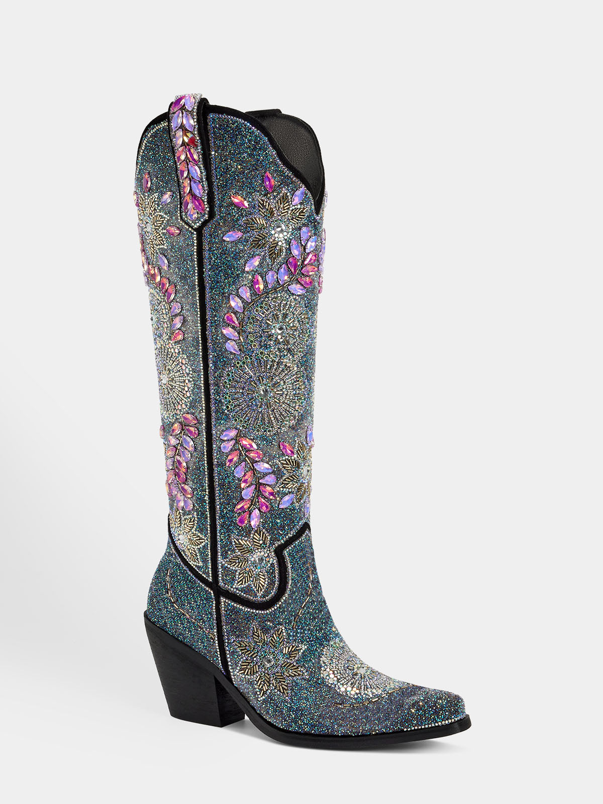 base_fabric_rhinestone_allover_floral_western_boots