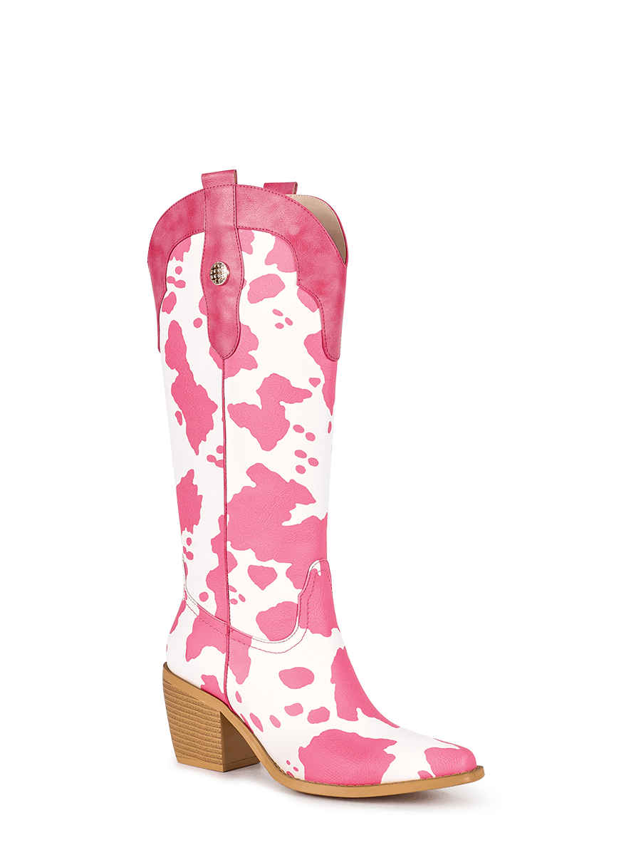 Pink cowgirl boots women clearance