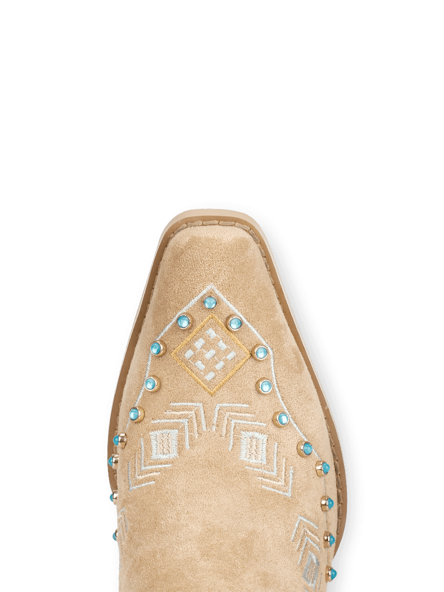 Wetkiss Apricot Fringe Boots - MC013 - Front