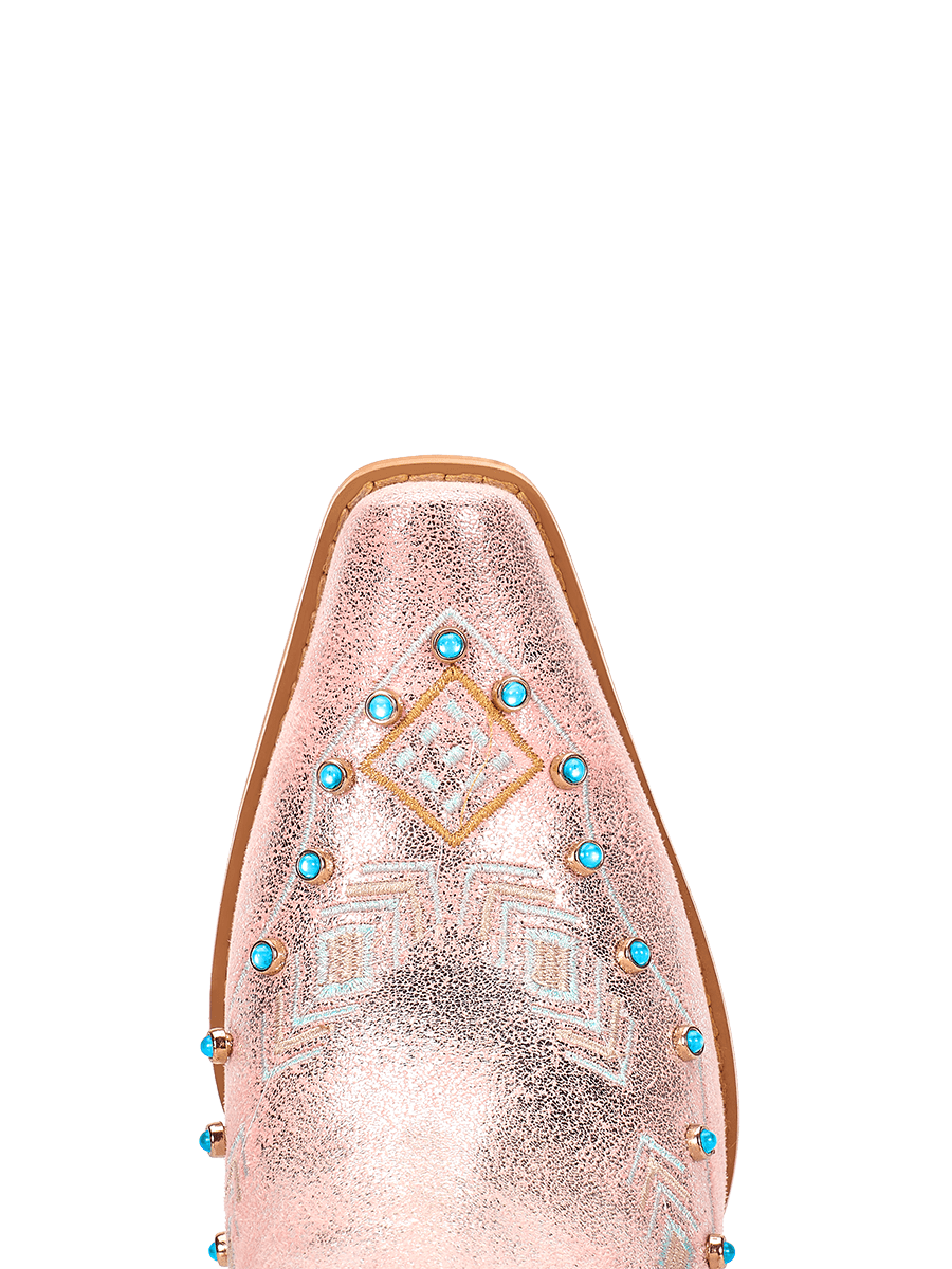 Wetkiss Pink Fringe Western Boots - MC013 - Front
