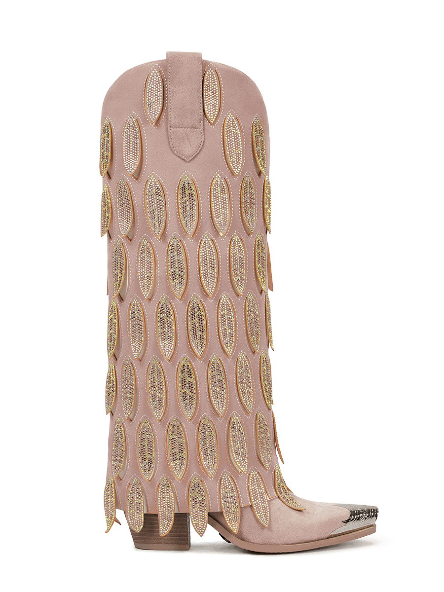 muted-pink-fold-over-dangle-leaves-pull-on-western-cowgirl-boots