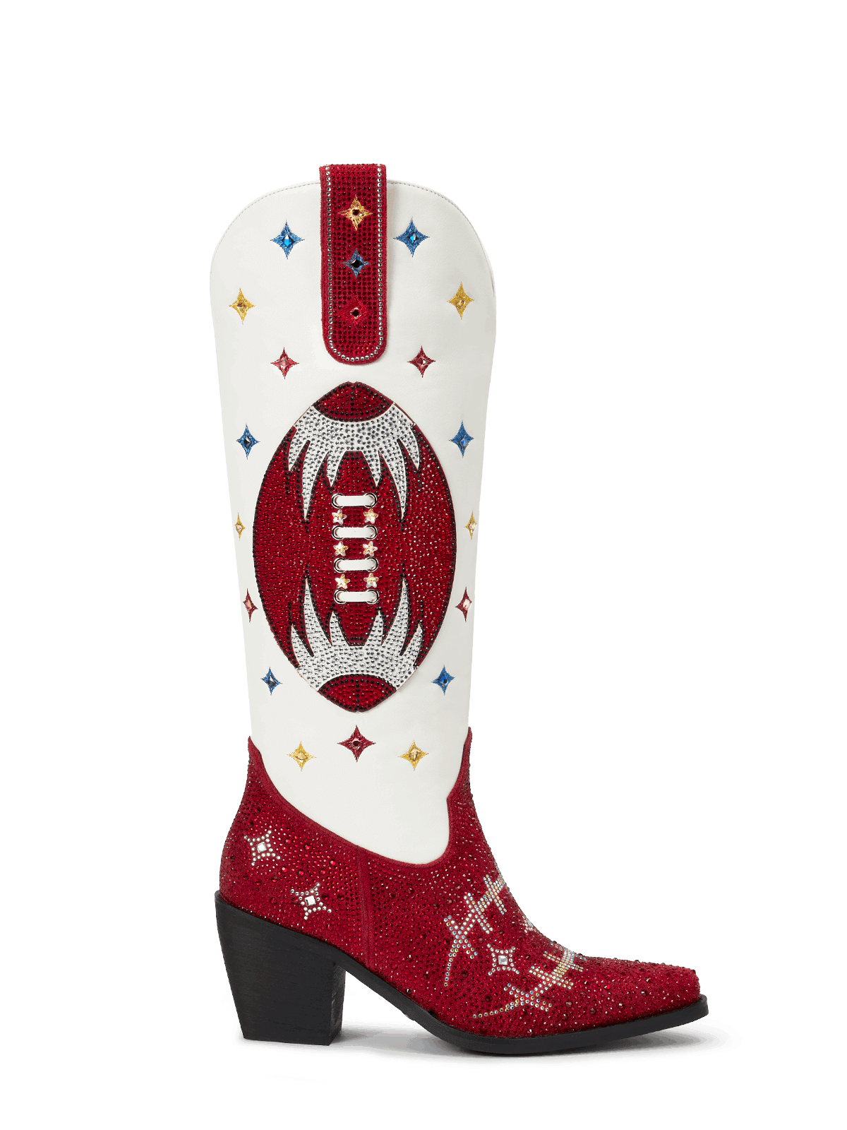 red-and-white-super-bowl-outfits-cowgirl-boots-pull-on
