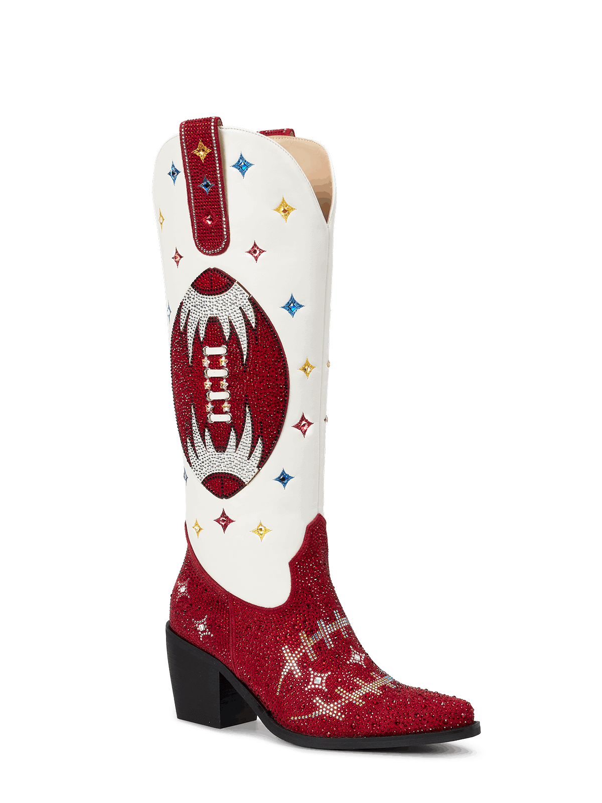 red-and-white-super-bowl-outfits-cowgirl-boots
