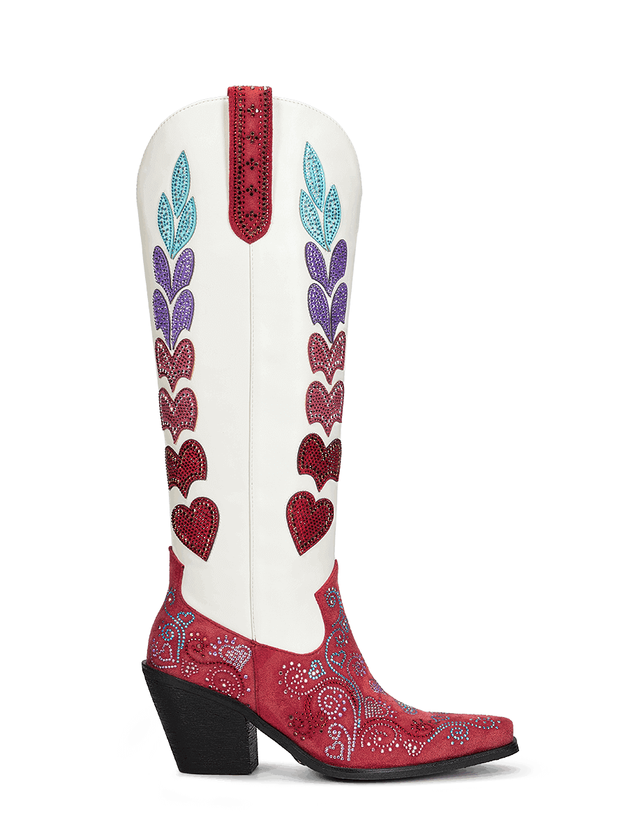 valentines-day-red-and-white-heart-leaf-pull-on-cowgirl-boots