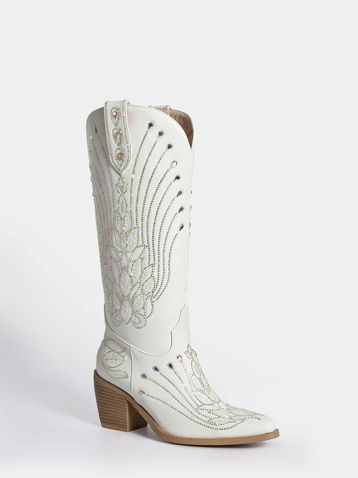 white-embroidered-leaf-bridal-cowboy-boots
