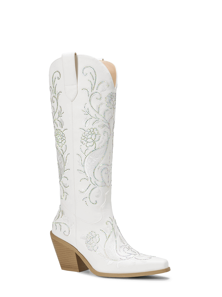 white-embroidered-rose-wedding-cowgirl-boots
