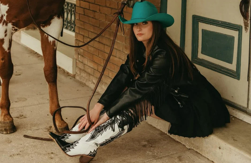 Black Butterfly Embroidered Mid-Calf Western Boots: Best Seller of the Month!