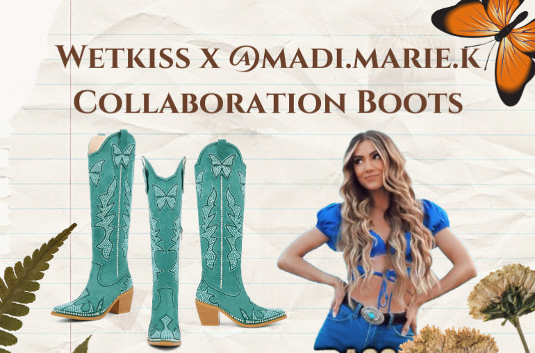 Introducing the Wetkiss x Madi Collaboration Boots