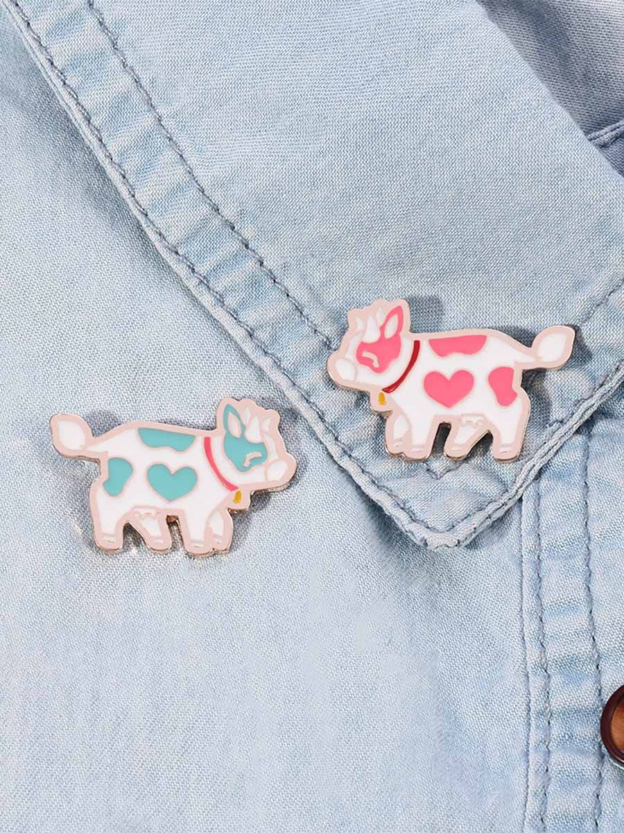 Cow Hat Brooch - A