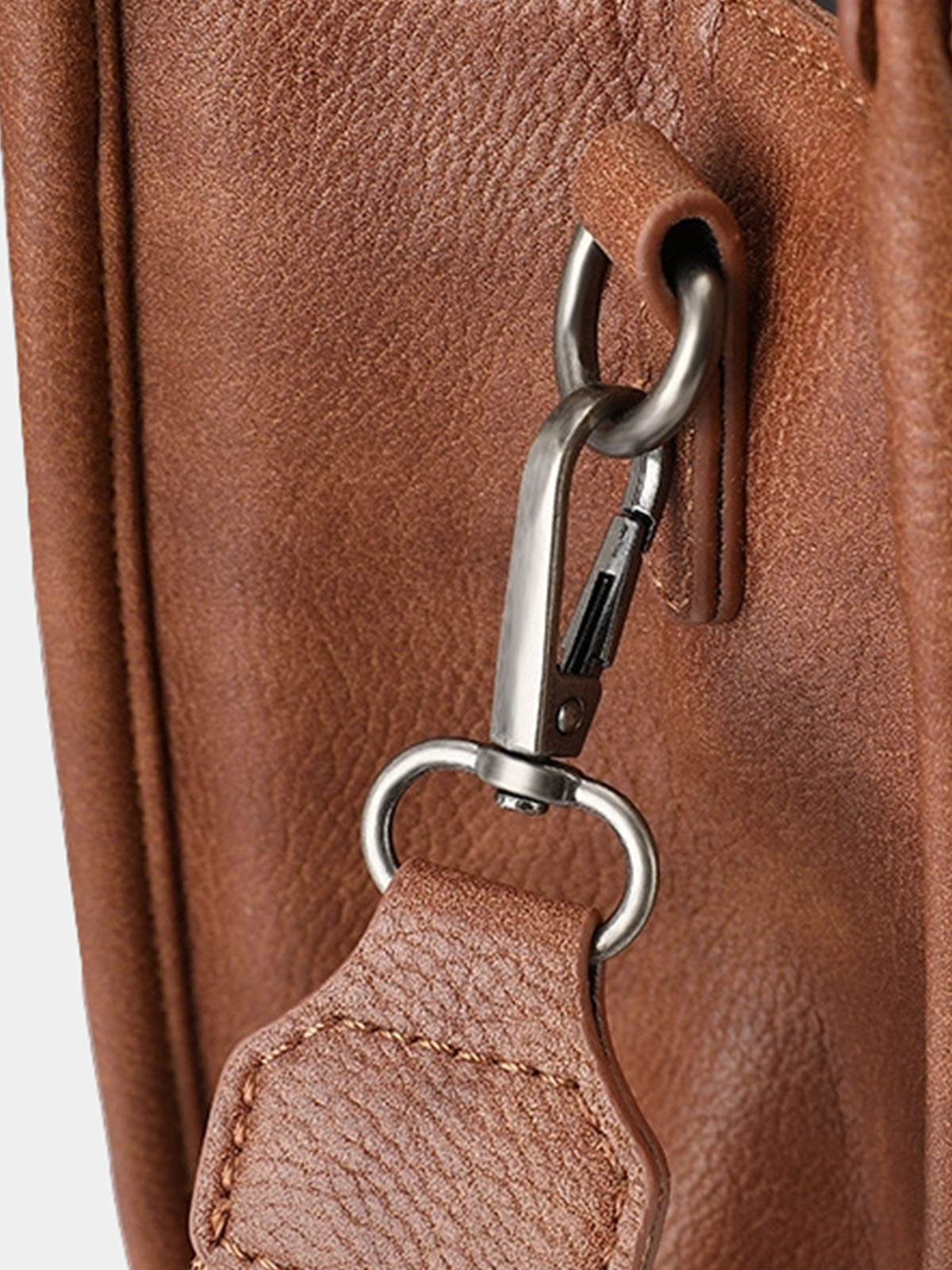 Brown Cow Print Western Tote Bag