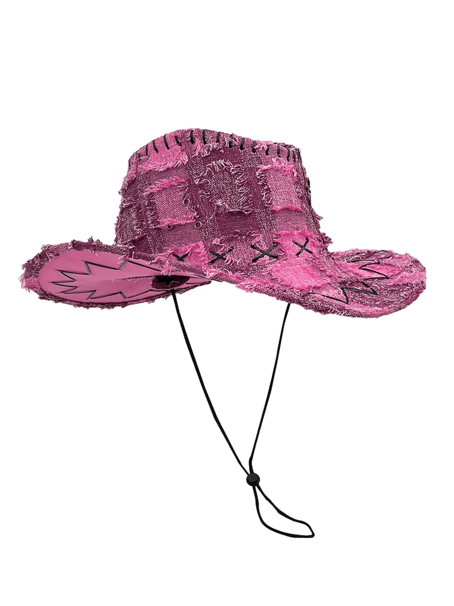 Pink Denim Hat