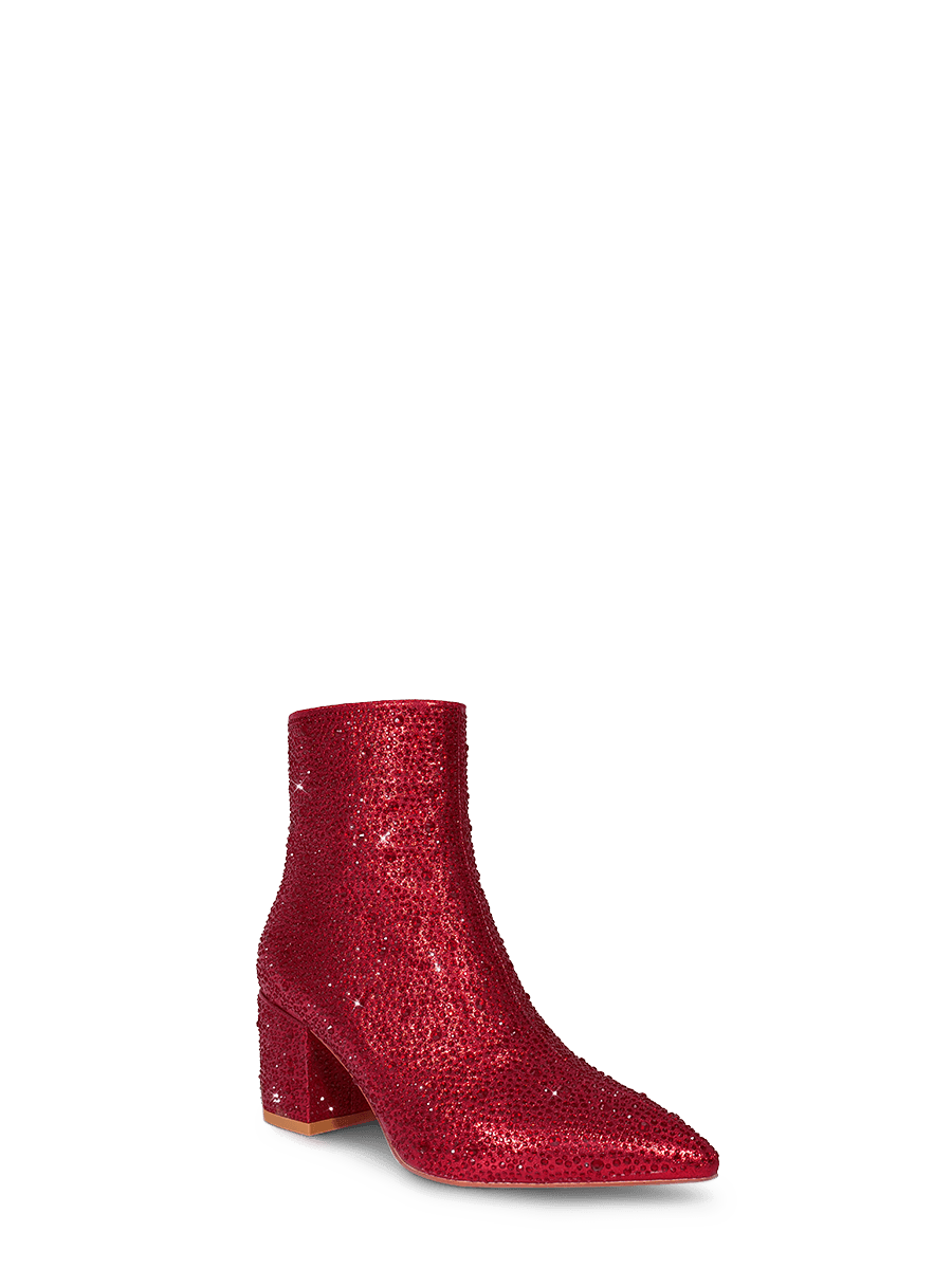 Shine Bright Booties • Red Rhinestones 10 / Red Rhinestones