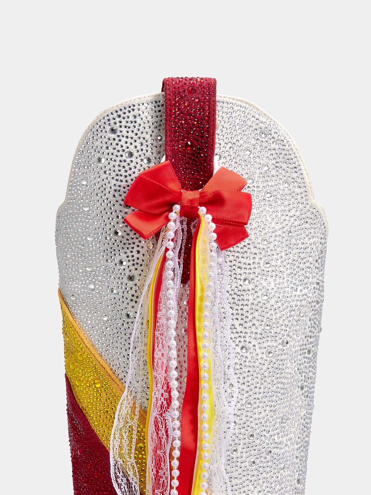 Red and White Boot Bows (No Standalone Shipping)