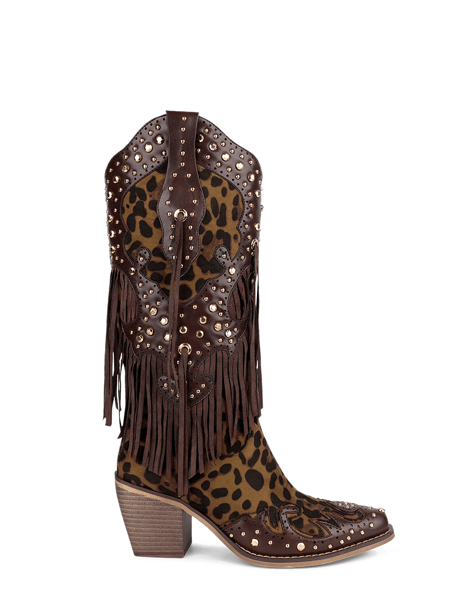 Animal print 2025 cowgirl boots