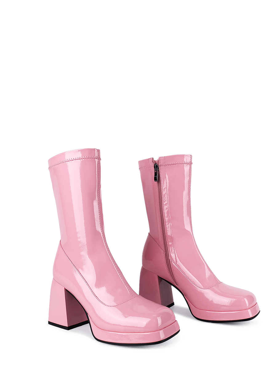 Baby pink 2025 gogo boots