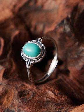 Vintage Turquoise S925 Silver Ring