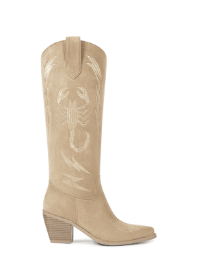 Apricot-embroidery-desert-scorpion-pull-on-cowgirl-boots