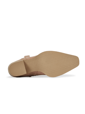 Apricot-pink-leaf-inlay-rubber-western-cowgirl-boots