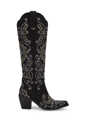 Black-cross-grass-rhinestones-cowgirl-boots