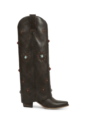 Brown-fold-over-embroidery-knee-high-boots