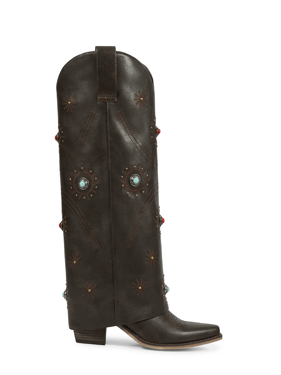 Brown-fold-over-embroidery-knee-high-boots