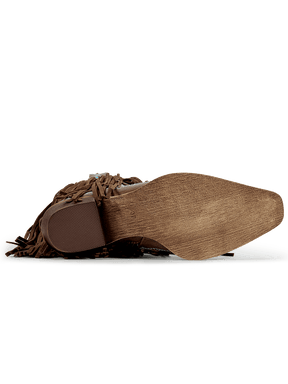 Brown-studs-embroidered-star-fringe-rubber-cowgirl-boots