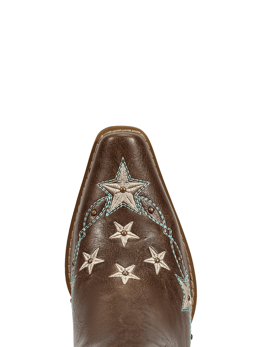 Brown-studs-embroidered-star-fringe-snip-cowgirl-boots