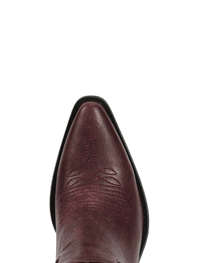 Burgundy-star-studs-fringes-pointy-western-boots