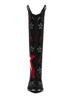 Classic-star-guitar-rhinestone-knee-high-western-boots