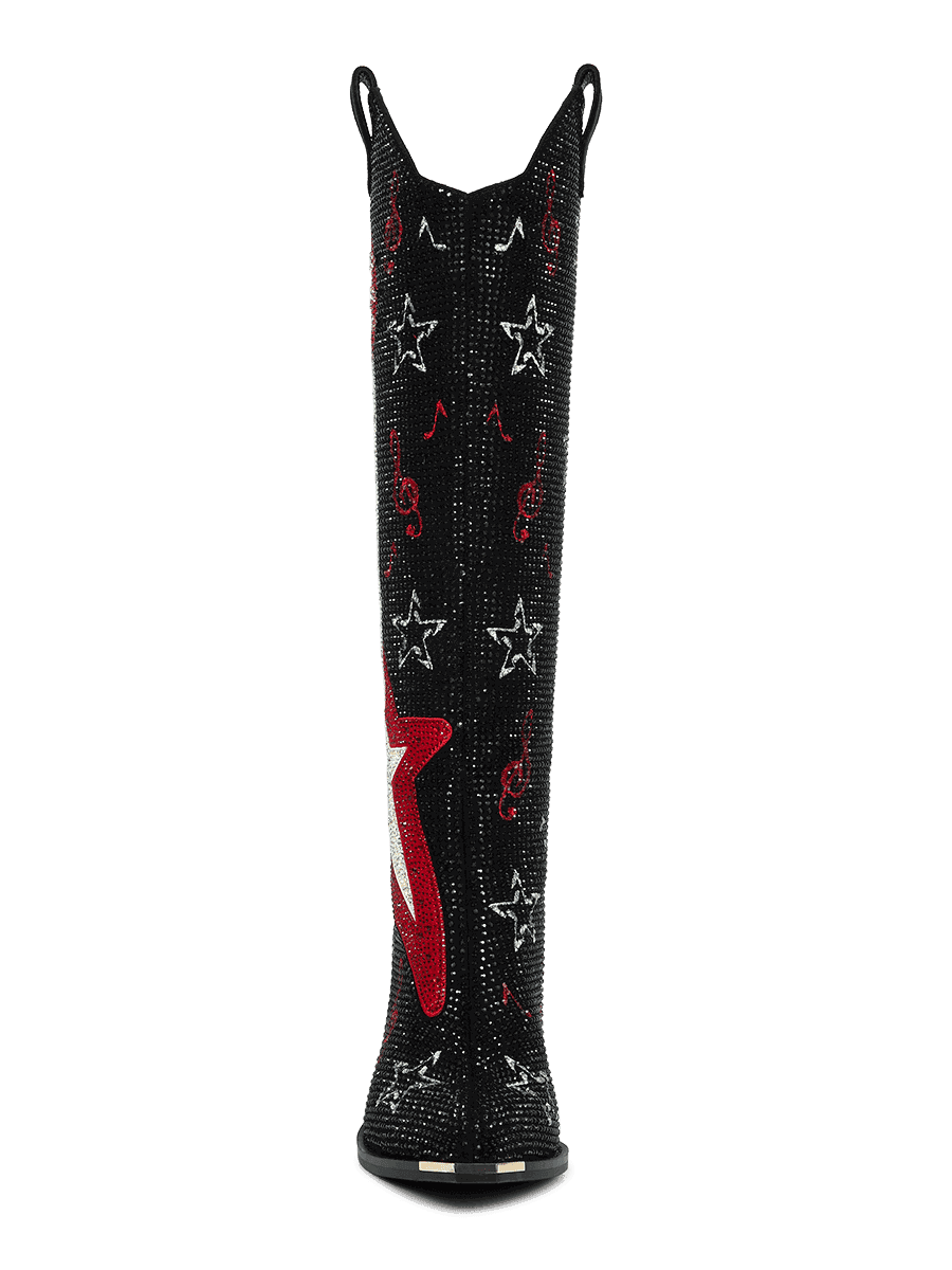 Classic-star-guitar-rhinestone-knee-high-western-boots