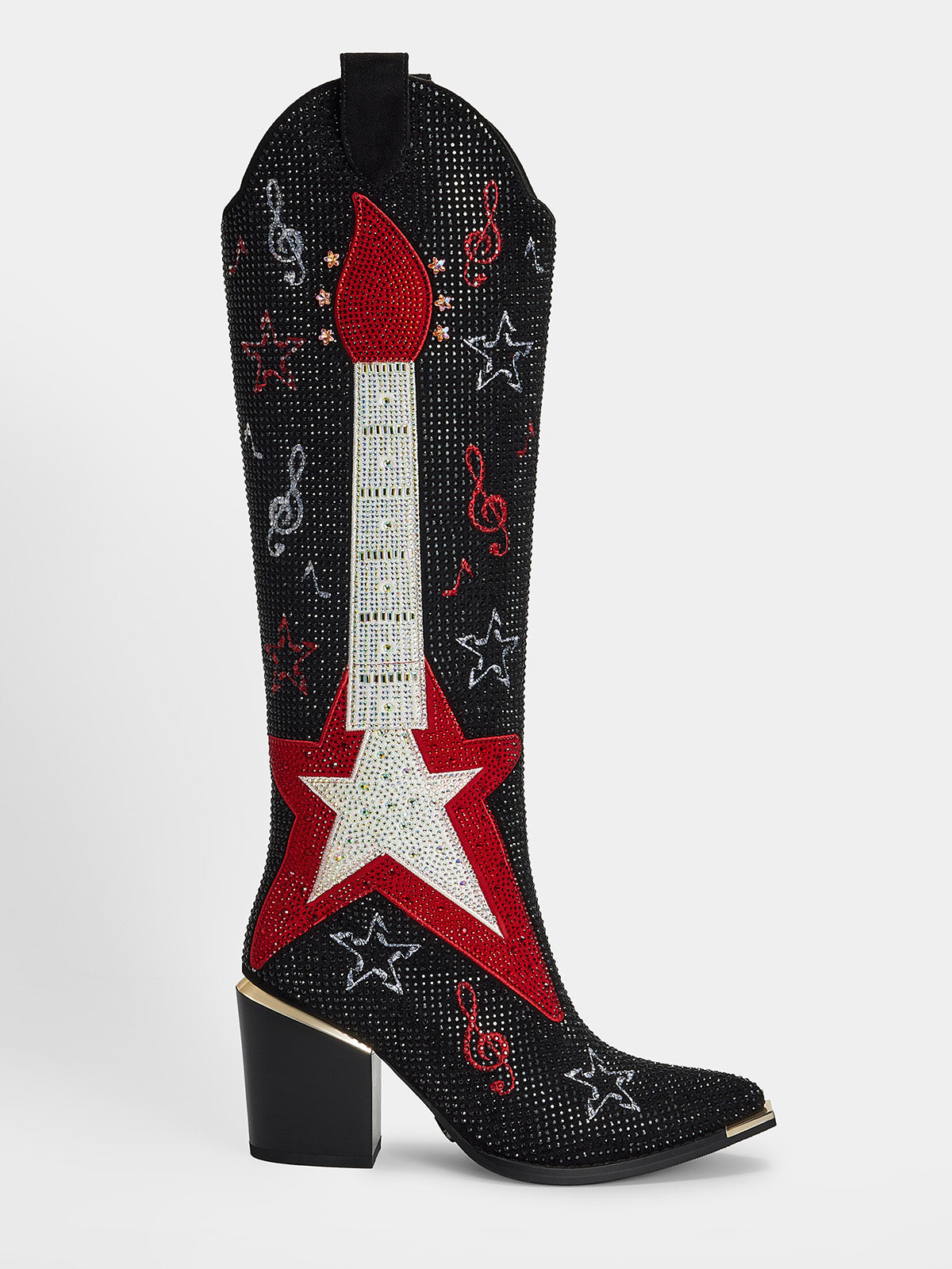 Classic-star-guitar-rhinestone-pull-on-western-boots