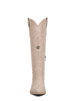 Floral-embroidered-crystals-muted-pink-knee-high-western-boots